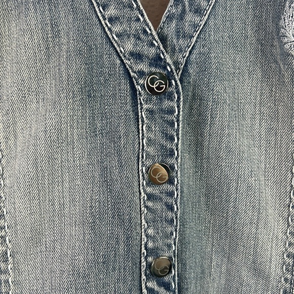 Coogi Y2K Jumpsuit Overalls Halter Neck Backless Women Size 5/6 - Picture 2 of 10